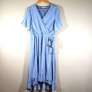 Size L Ploygram dress in sky blue